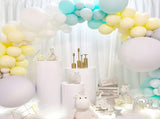 3PCS Display Stand Round Cylinder Pedestal w/ Balloon Set LED Strip Wedding AU V201-CYL0003WH8AU