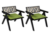 Levede 2X Dining Chair Retro Backrest Chair CH1142-2-BK