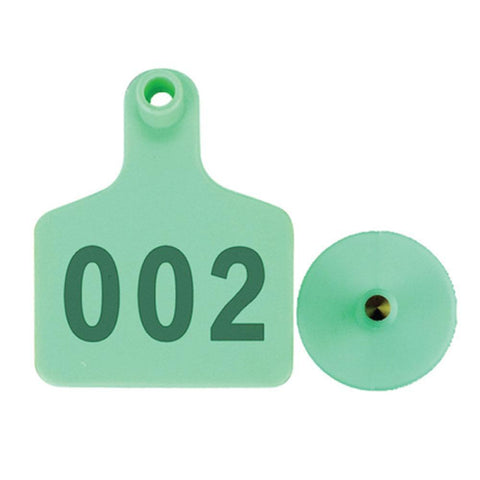 1-100 Cattle Number Ear Tag 6x7cm Set - Medium Green Sheep Livestock Label V238-SUPDZ-28747301650512