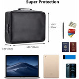 Fireproof Document Bag With Lock - Waterproof Storage Bag For Home, Office, Travel V1188-MS-227-1497