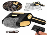 Bristle-Free Motorized BBQ Grill Brush, 350RPM Cordless Rechargeable Electric Grill Cleaner with LED V1243-V1188-GOLD-001