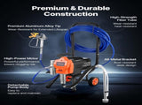 Stand Airless Paint Sprayer, 1500W, 3300PSI High Pressure Airless Sprayer with Cart, Cleaning Brush, V952-ZSSPTJ1500W0LMIA4001V3