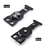 Adjustable Angle Guide Rail Square for Track Saws with 19-Position Stop from -45&deg to 45&deg, T-Shape V1341-ZY-DZM638UM-BLACK