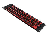 Portable Socket Organizer Aluminum Socket Holder Storage Tray for 1/2 3/8 1/4 Holds 40 V1294-YM0901-3114240096911