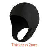 2 Pcs Diving Hood Thermal Wetsuit Hood Cap Swim Caps with Chin Straps Snorkeling Neoprene Surf V1192-AZ-W-2666