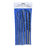 7pc Extended 300mm Woodworking Drill Bit Set High Carbon Steel Bit For Deep Hole Drilling In V1366-AZ2-W-16807
