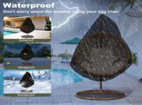 420D Patio Egg Chair Cover with Zipper,Outdoor Hanging Egg Chair Cover,UV V1259-DP01-A-2858