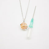 Gift Box - Aroma Necklace White Gold - Planet Nebula Nova Purify Oil Blend V760-GBAJ - 7