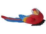 Parrot Sculpture Ornament Waterproof Lifelike Synthetic Resin Decorative Bird Statue for Garden V1294-YM0717-3111220232511