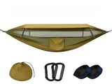 290 x 140CM Professional Nylon Hammock with Integrated Mosquito Net & Sunshade - 2-Person V888-ELOSUNG42458