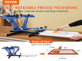4 Color 1 Station Silk Screening Screenprint Press Screen Printing Machine V952-SYJTTSSYZZ417ZTAWV0