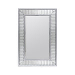 Wall Mirror MDF Silver Mirror Clear Image Rectangular Shape MRR-07 V43-MRR-07