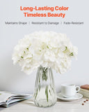 VEVOR 65 Pcs Artificial Silk Hydrangea Flowers 9.8 In Bouquet Arrangement White V952-RZXQBS65PCS76XY7T001V0