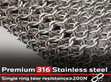cut-resistant stainless steel chainmail industrial hand protection, adjustable safety V1102-108-85277-SLR-S-22CM