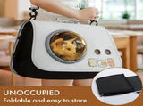 pet products Printed Space Capsule Cat Bag, Large Capacity Crossbody Dog Bag, Universal Pet Bag for V1107-CAT BAG-YELLOW