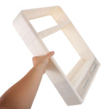 Beige Wall Mounted Spice Rack for Kitchen with Hooks, No Drill Installation, Multi-Functional V1370-AZ4-18024