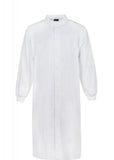 WorkCraft Long Sleeve Dust Coat w Cuff Full Length w Mandarin Collar - White V563-WJ3020-WHITE-4XL