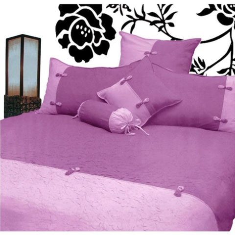 Phase 2 Scrunchie Orchid Quilt Cover Set KING V442-END-QUILTCS-SCRUNCHIE-ORCHID-KI