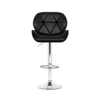 Artiss 4x Bar Stools Gas Lift Padded Leather Black BA-K-717A-BKX4