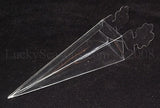 50 Pack of Clear Pyramid Triangle Shaped Small Clear Gift Box - Bomboniere Jewelry Gift Party Favor V382-50CONEPVCBOX