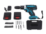 Power Drill Set with LED Light Bits 21V 25 Plus 3 Plus 2 Gear Setting Brushless Motor Professional V1294-YM0901-3113240335311