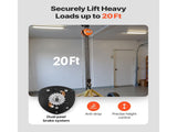 Hand Chain Hoist, 3 Ton Capacity, Manual Chain Block with Upgrade G80 Galvanized Chain, 6 m Lifting V952-SJSLHL3T20FTM28SX001V0