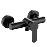 Shower tap - mixer - Matte black - Bathroom tap - Surface-mounted - Single lever mixer V1189-WXF-260203-00093