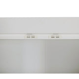 4 Door White Wardrobe Cabinet Hanging Rail, Shelves & White Handles V63-953101