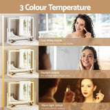 Embellir Makeup Mirror 60x50cm 360 Rotatable Vanity Mirror with Lights Crystal LED MM-E-FRAME-5060LED-CR-ZJ