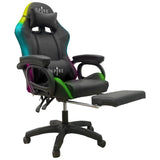 Spire Onyx LED Massage Gaming Chair - Black 815EB