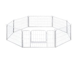 PaWz 8 Panel 24'' Pet Dog Playpen Puppy White 24 inch DO1005-24-WH