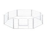 PaWz 8 Panel 24'' Pet Dog Playpen Puppy White 24 inch DO1005-24-WH_NZ