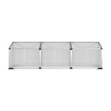 Green Fingers Greenhouse 180x50x50CM Cold Frame Plant Grow Aluminium Polycarbonate Green House GH-ALU-C-180X50X50
