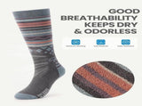 OutdoorMaster Ski Socks 4-Pack Merino Wool, Over The Calf Non-Slip Cuff for Men & Women V1168-T7-RMLF-V08W