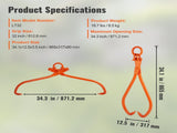 Log Skidding Tongs, 81.3cm 2 Claw Log Lifting Tongs, Heavy Duty Steel Lumber Skidding Tongs, 700 kg V952-YMQZQ32YC2ZBP6NXKV0