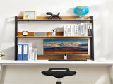 Desktop Bookshelf, 2-Tier Desktop Storage Organizer, 95 x 32 x 90 cm Office Storage Rack Wood Color V952-ZMSJDNZSJTM2G17WDV0