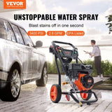 Gas Pressure Washer Gas Powered Washer 3400 PSI 2.6 GPM 210cc 5 Nozzles V952-R3400PSI26GPMHYZ0V0
