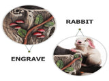 Concrete Flowerpot Rabbit Shape Multi Cement 1 Pcs V1366-AZ2-W-22012