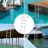Dock Ladder, Removable 5 Steps, 227 kgs Load Capacity, Aluminum Alloy Pontoon Boat Ladder with 3.1'' V952-MTZTCXSJFHXJDR9U9V0