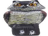 Owl Decoys to Scare Birds Away with Rotating Head,Natural Enemy Bird Deterrent Realistic Eyes & V1258-DP02-C-332