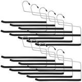 10PCS Double Layer Pants Hangers, Space Saving Closet Organizer with Non Slip Foam Padded, Heavy V1369-AZ3-W-08848