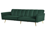 Artiss Sofa Bed 3 Seater Couch Convertible Lounge Adjustable Arm Recliner Velvet SBED-J-02-VEL-GN-AB