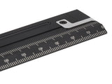 Aluminum Alloy Straight Ruler 25cm Precise Scale Professional for Woodworking Drawing Measuring Tool V1294-YM0901-3114240054311