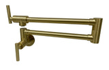 2023 Brushed Gold Kitchen tap Wall Mounted Pot Filler Single Cold Water inlet V549-GOLDPOTNEW