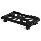 Black Pc Tower Stand with Casters, Adjustable Size ABS Computer Stand V1366-AZ2-W-14122