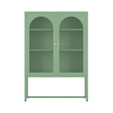 Artiss Buffet Sideboard Metal Cabinet - ELMA Green AI-SIDE-M-04-GN-AB