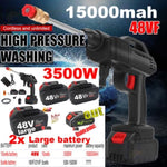 Electric Car Pressure Washer Cordless Spray Gun W/ 2 Battery Water Cleaner Tool V201-SPRAY02BL8AU