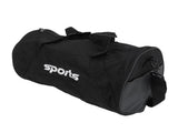 Sports Gym Bag Black Color Cylinder Shape Rain Proof Multifunctional Travel Duffel Bag for Business V1294-YM0901-3117250009611