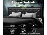 Artiss Bed Frame King Size Gas Lift Black TIYO BFRAME-F-TIYO-K-BK-ABC