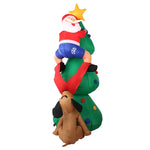 Jingle Jollys Christmas Inflatable Santa Tree 1.8M Illuminated Decorations XMAS-INF-TREE-6FT